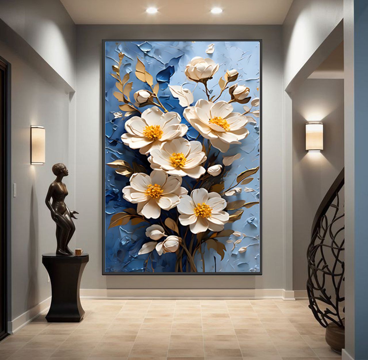 تابلو دکوراتیو مینیمال سه بعدی طرح سالومه  کدf97