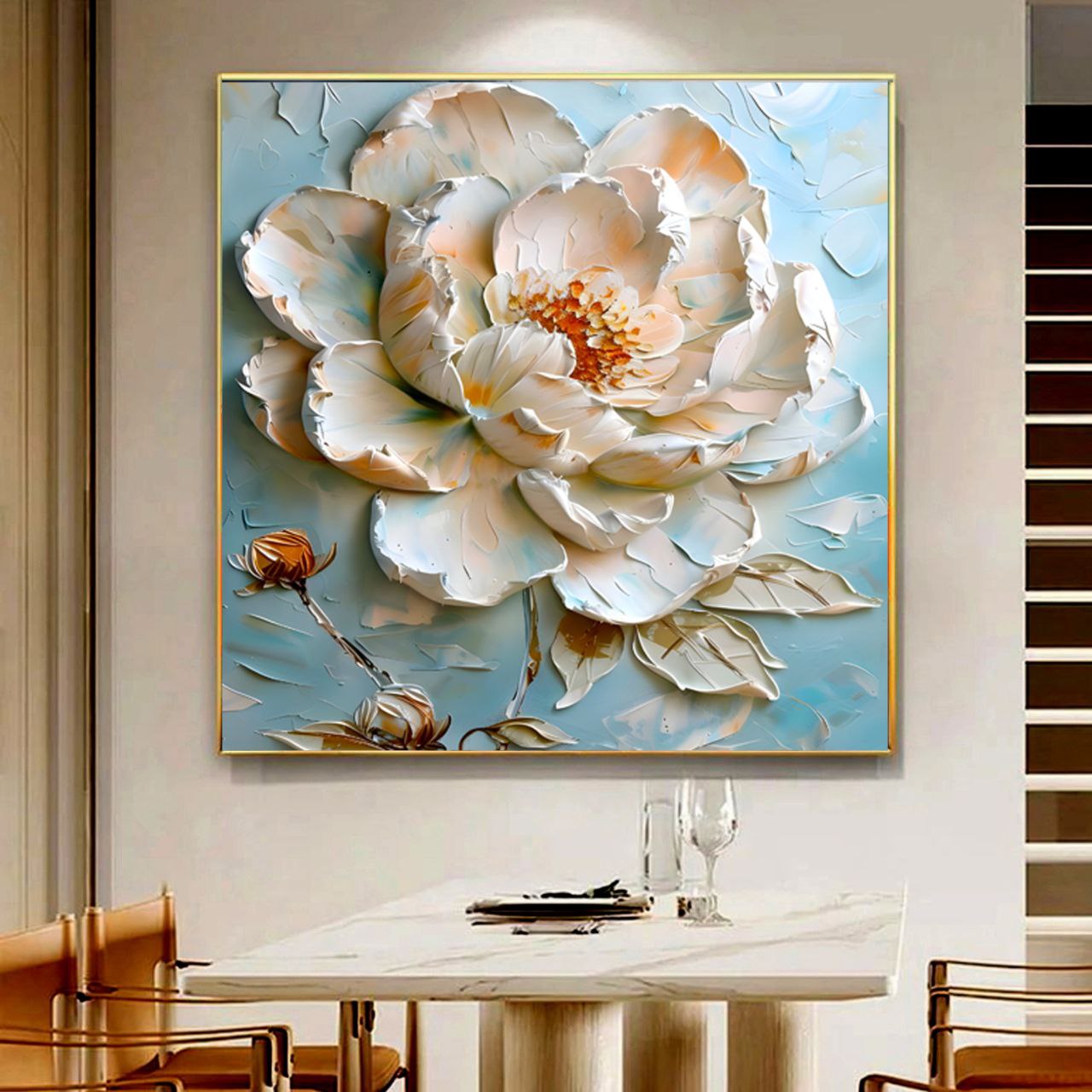 تابلو دکوراتیو مینیمال سه بعدی طرح باران کد k865